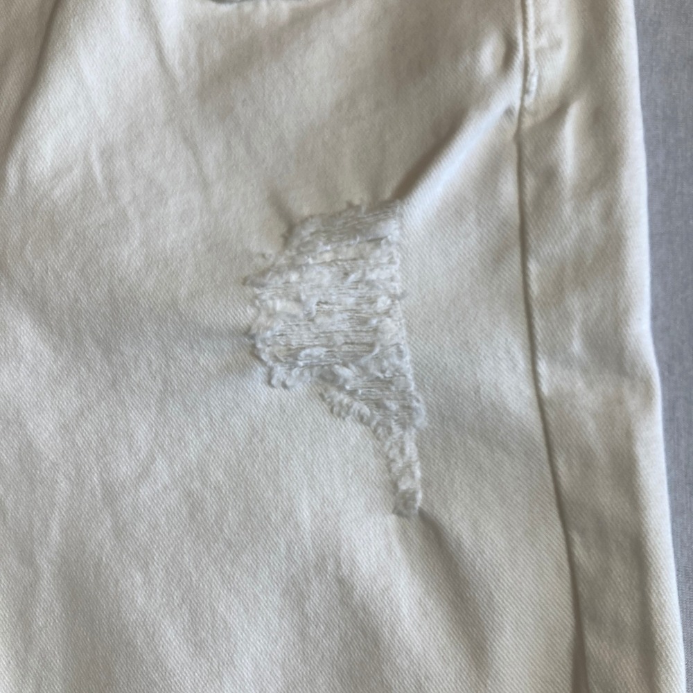 Paige Verdugo Ultra‎ Skinny Jeans 28 (Fit 34 Waist) Optic White Distressed W1454 - Picture 12 of 16